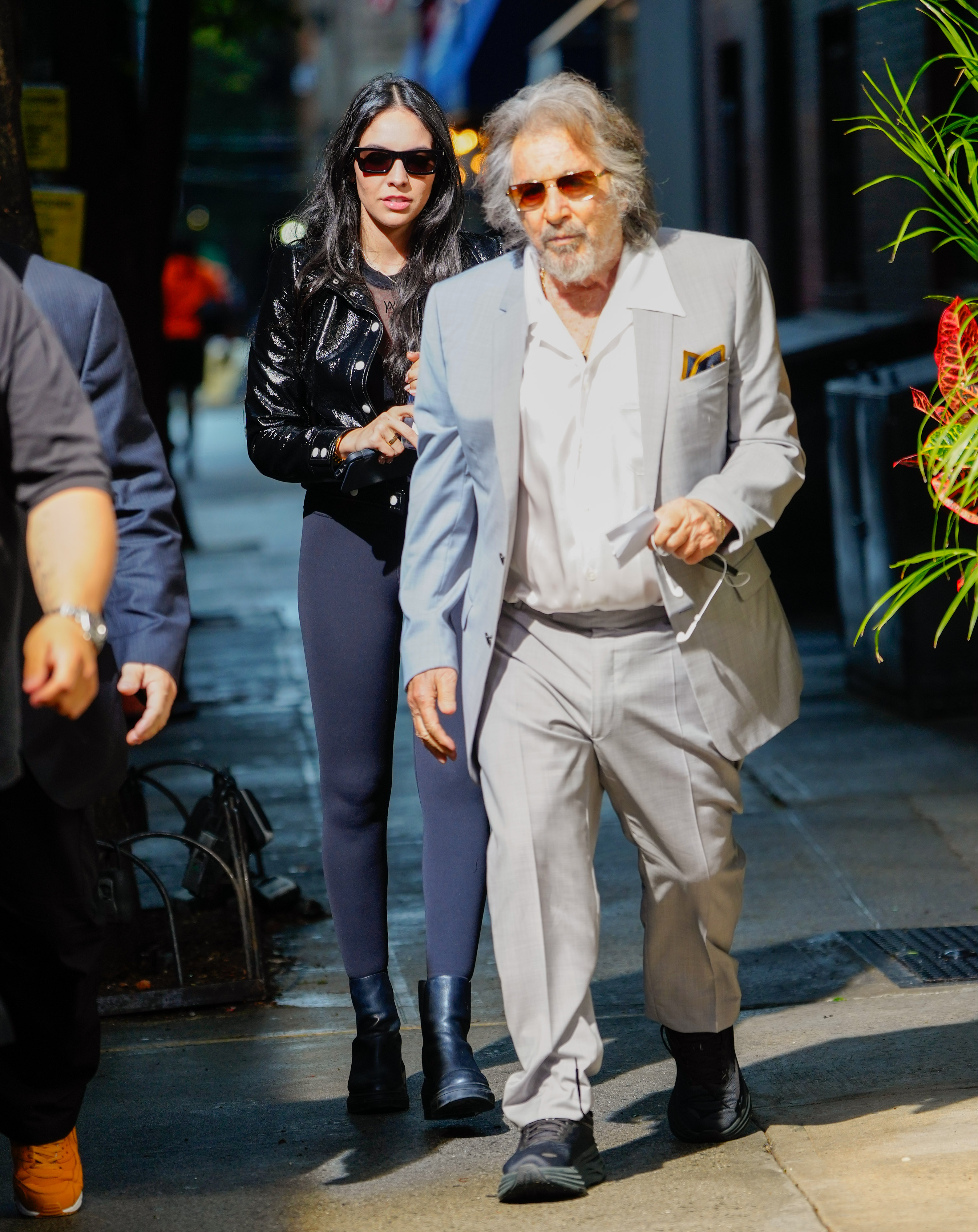 Al Pacino arrive pour le tournage d'un clip vidéo le 24 août 2023 | Source : Getty Images