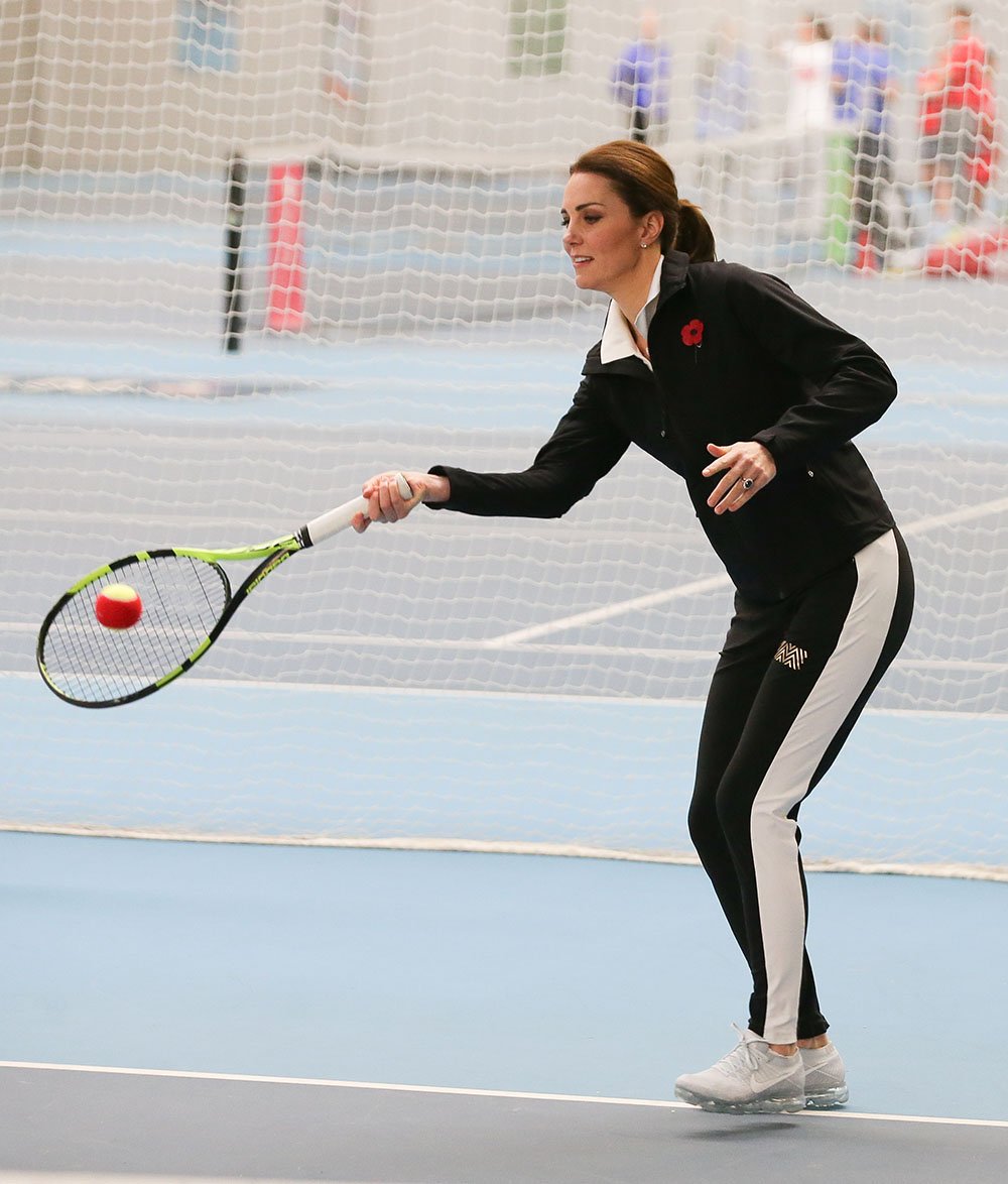 Kate Middleton playing tennis. I Image: Getty Images