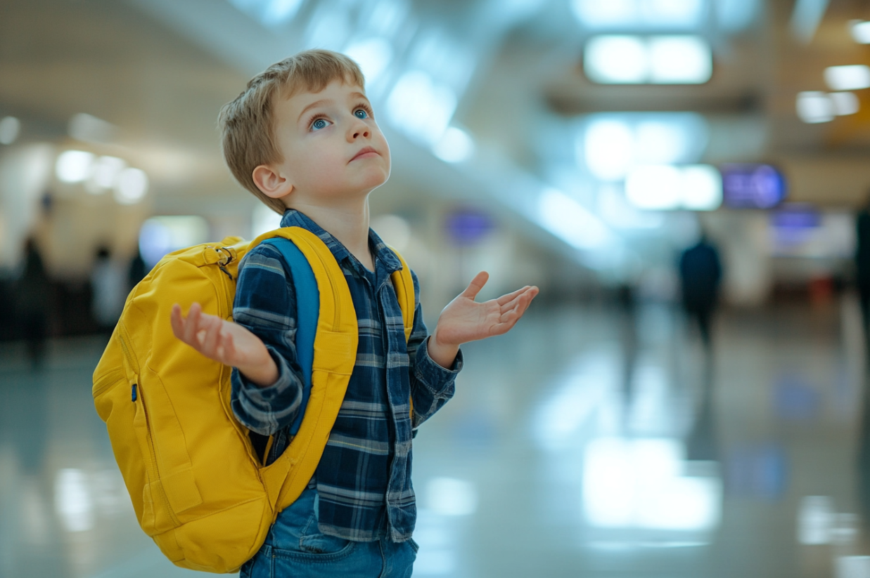 A boy shrugging | Source: Midjourney