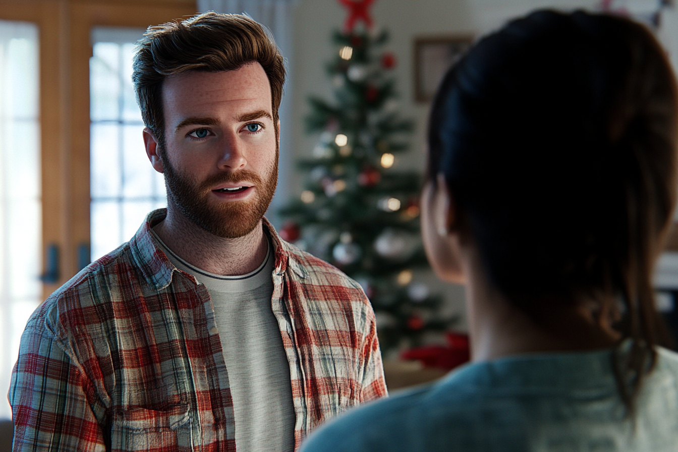 Un homme qui parle à sa femme | Source : Midjourney