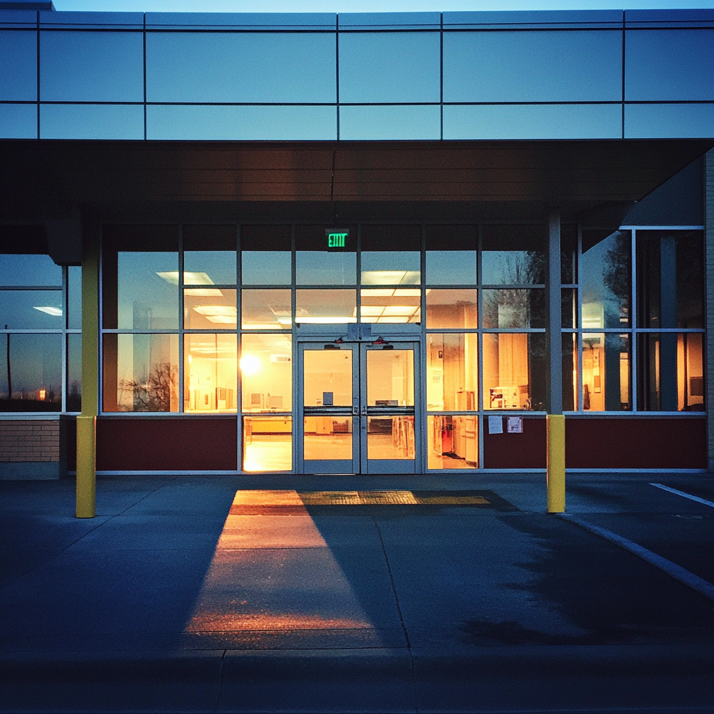 L'extérieur d'une salle d'urgence | Source : Midjourney