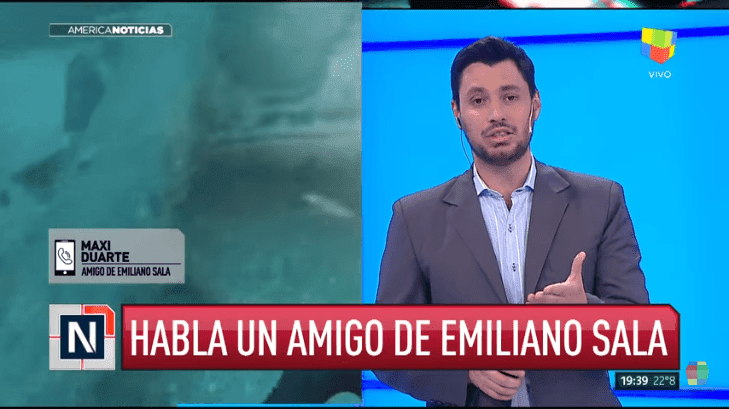 Un ami d'Emiliano Sala | Photo : Youtube / America TV