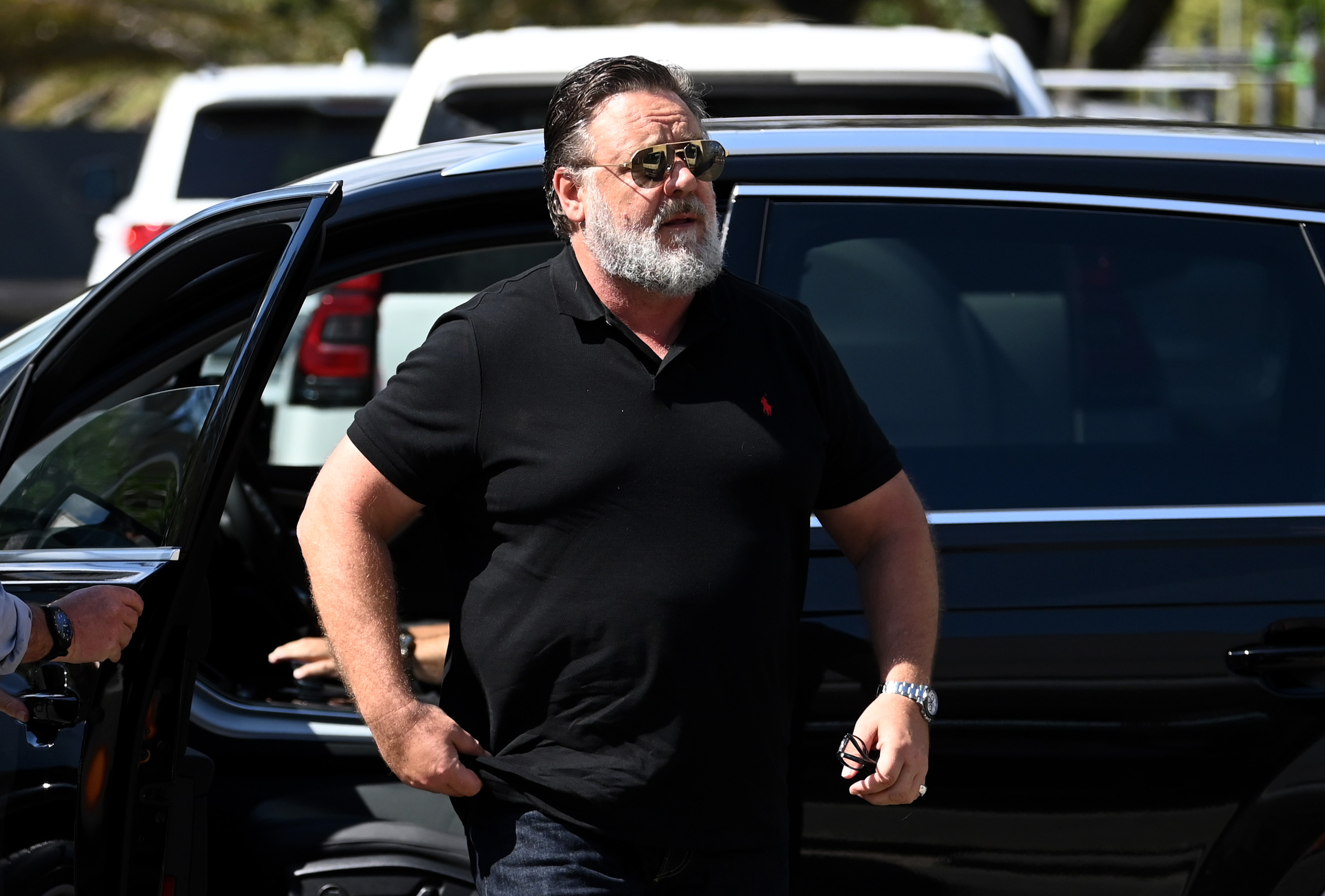 Russell Crowe le 28 janvier 2023 à Burleigh Heads, Australie | Source : Getty Images