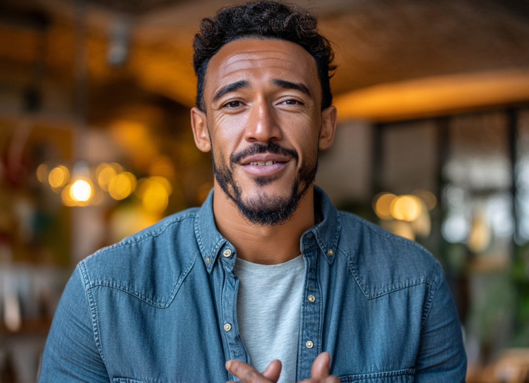 Un homme qui parle | Source : Midjourney