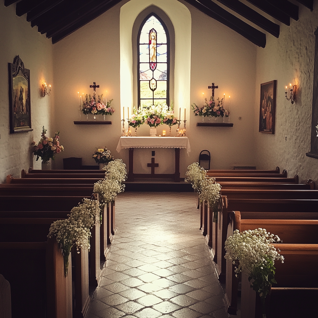 L'intérieur d'une chapelle | Source : Midjourney