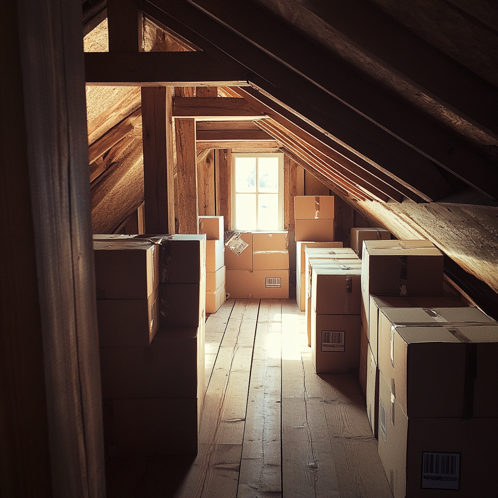 L'intérieur d'un grenier | Source : Midjourney