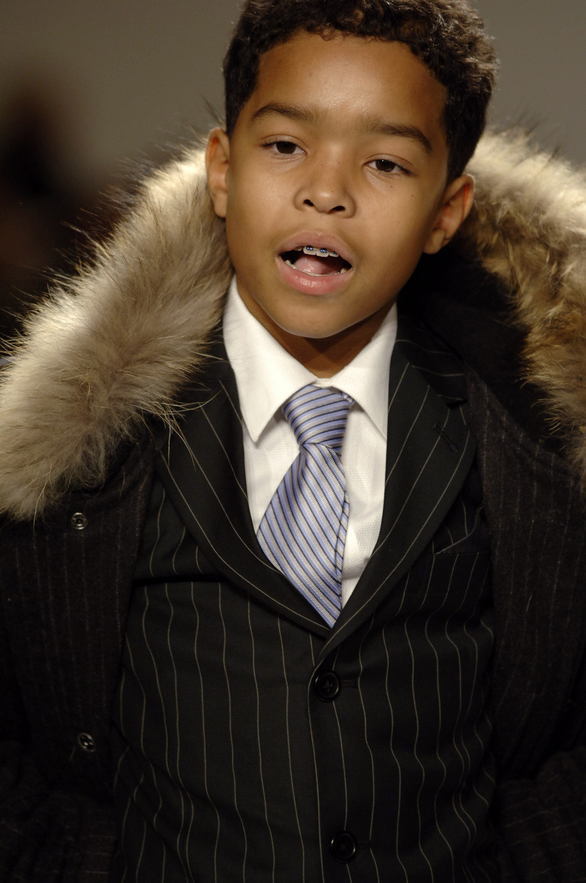 Justin Combs lors de la Mercedes-Benz Fashion Week Fall le 9 février 2007, à Bryant Park, New York City. | Source : Getty Images