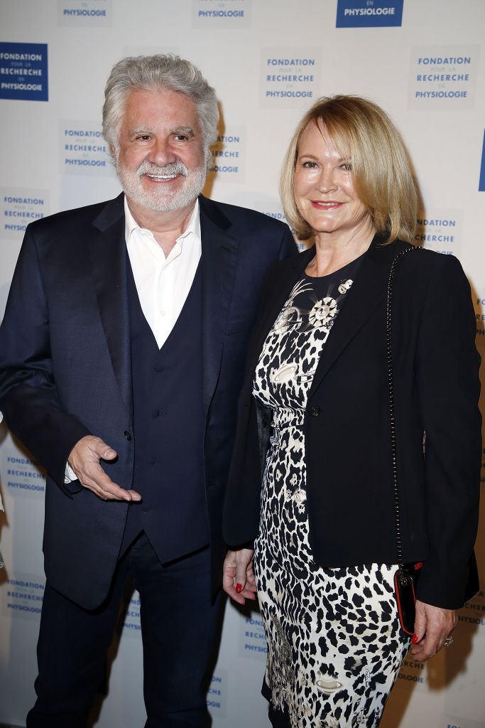 Roland Magdane avec sa femme Marie-Claude en mars 2017 à Paris. Photo : Getty Images