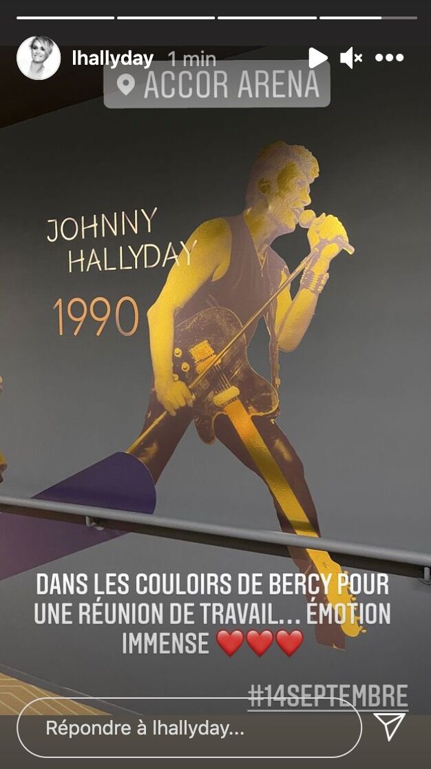 Photo d'une silhouette de Johnny Hallyday. | Photo : Instagram Story / lhallyday