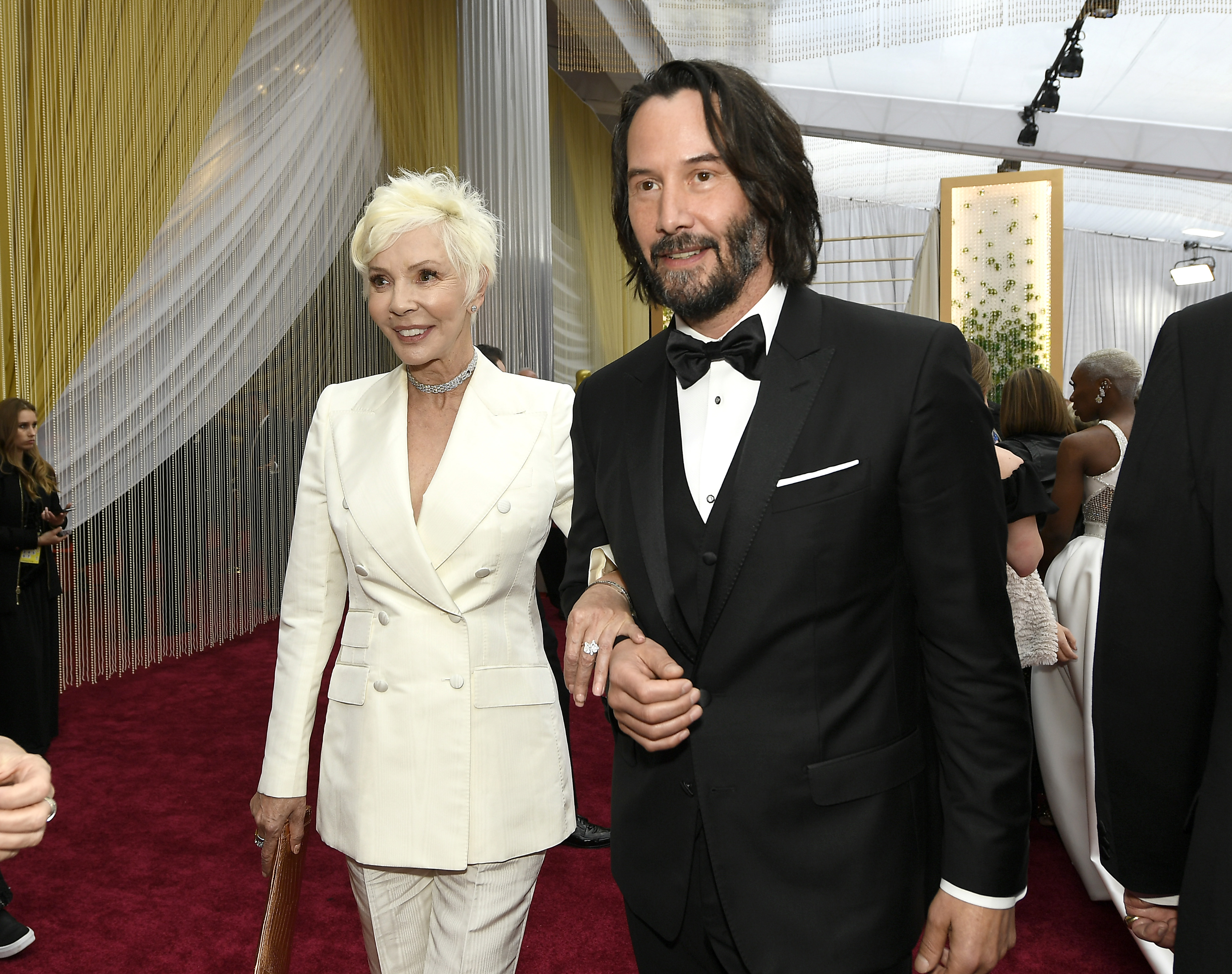 Patricia Taylor et Keanu Reeves le 09 février 2020 à Hollywood, Californie | Source : Getty Images