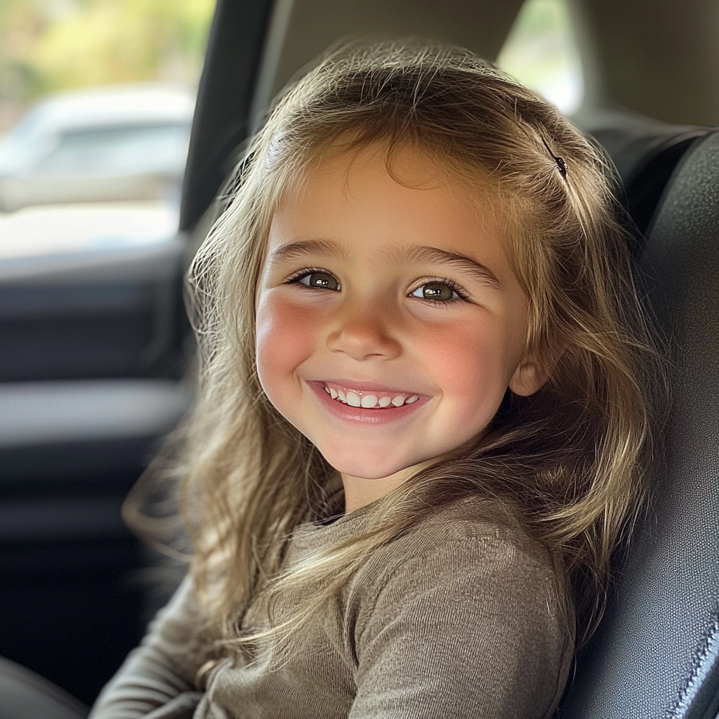 Une petite fille souriante | Source : Midjourney