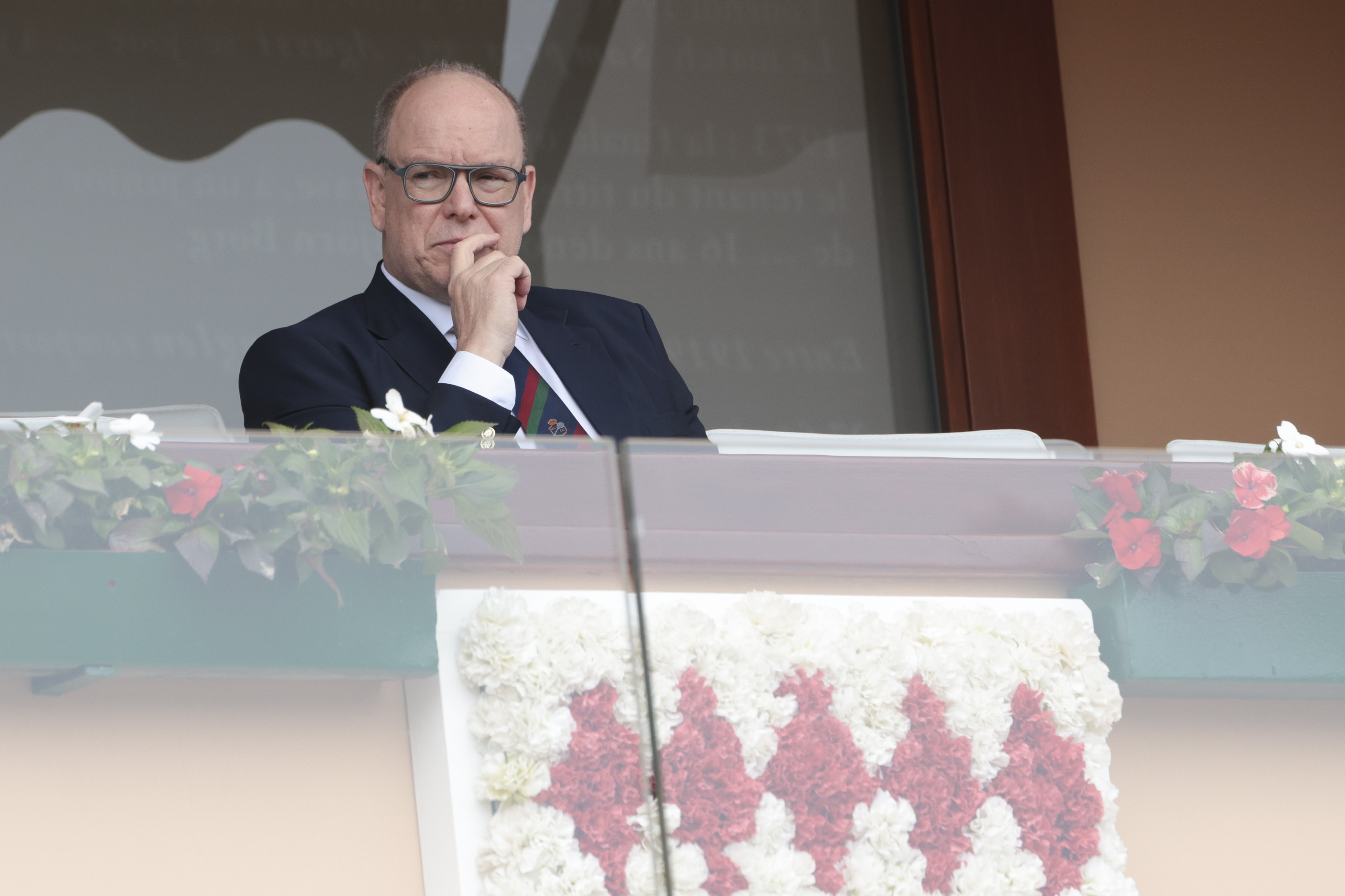 Le prince Albert II de Monaco assiste à la finale masculine lors de la 8e journée du Rolex Monte-Carlo Masters 2025, un tournoi de tennis ATP 1000, au Monte-Carlo Country Club, le 13 avril 2025, à Roquebrune Cap Martin, près de Monte-Carlo, Monaco I Source : Getty Images