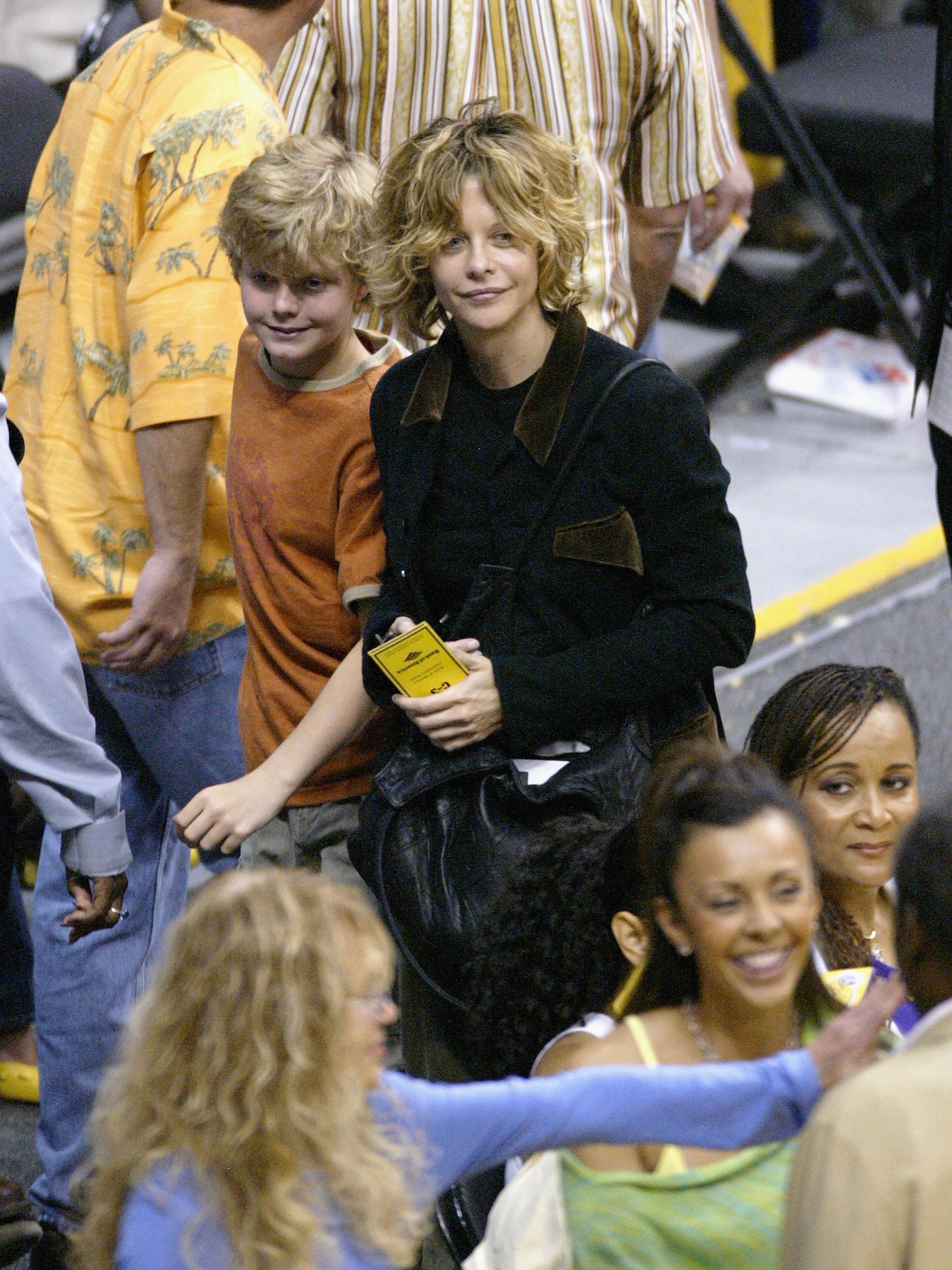 Meg Ryan et son fils Jack en Californie en 2004 | Source : Getty Images