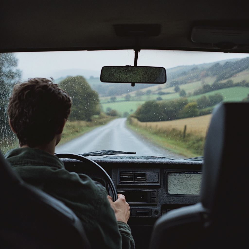 Un homme au volant | Source : Midjourney