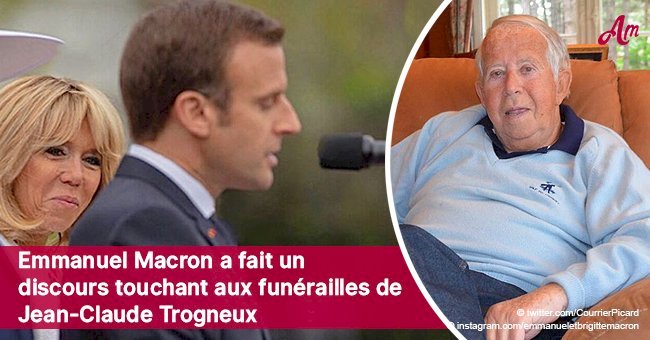 Emmanuel Macron a fait un discours touchant aux funérailles de Jean-Claude Trogneux