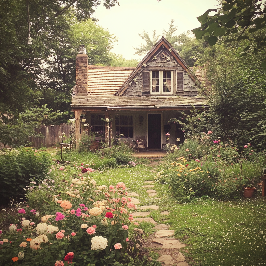 L'extérieur d'une maison | Source : Midjourney