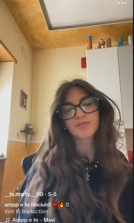 Martina Carbonaro | Source : capture tiktok.com/@__la.marty.__00