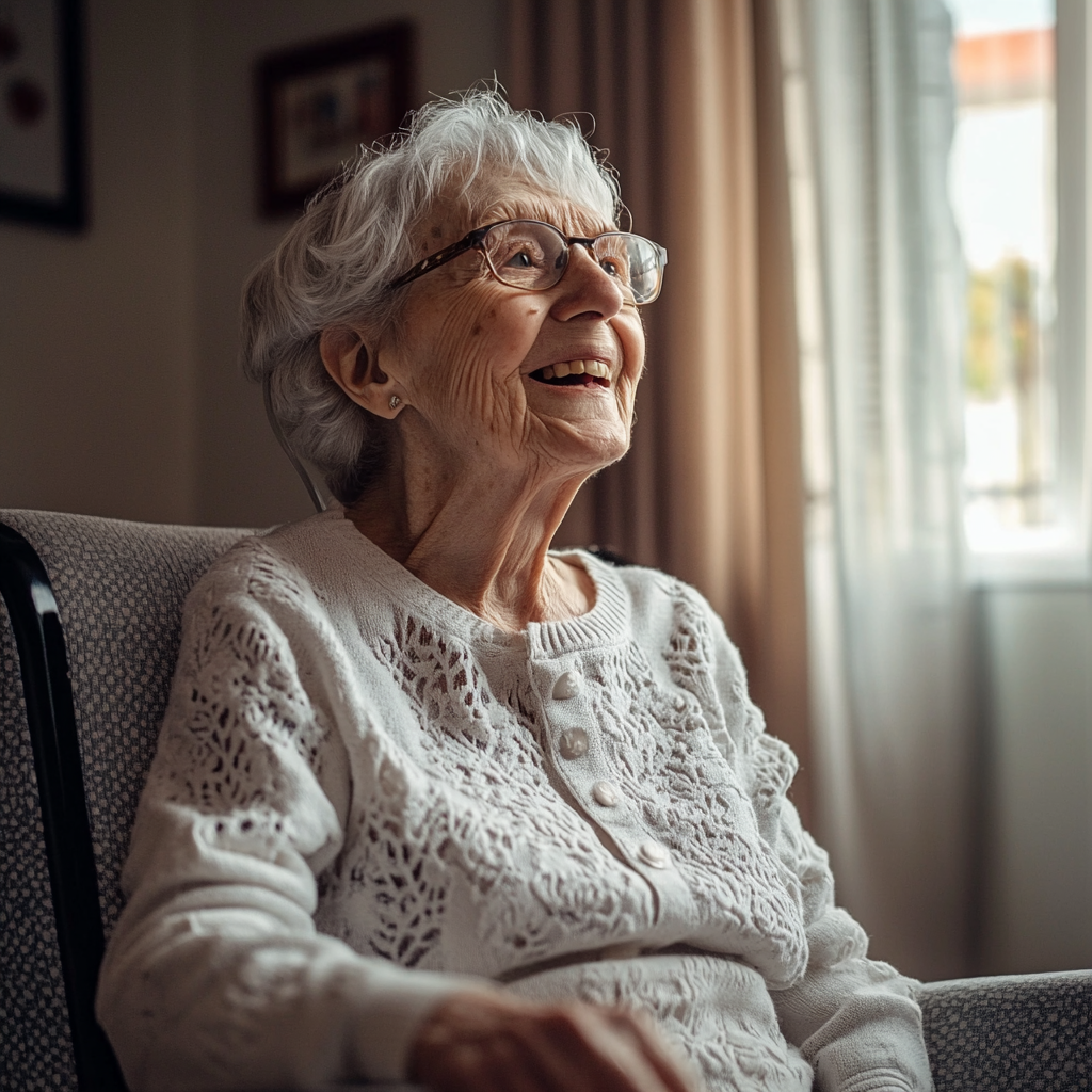 Une femme âgée agréablement surprise par quelque chose | Source : Midjourney