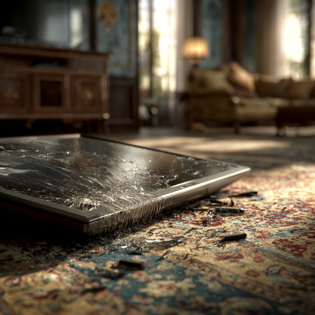 Un téléviseur endommagé | Source : Midjourney