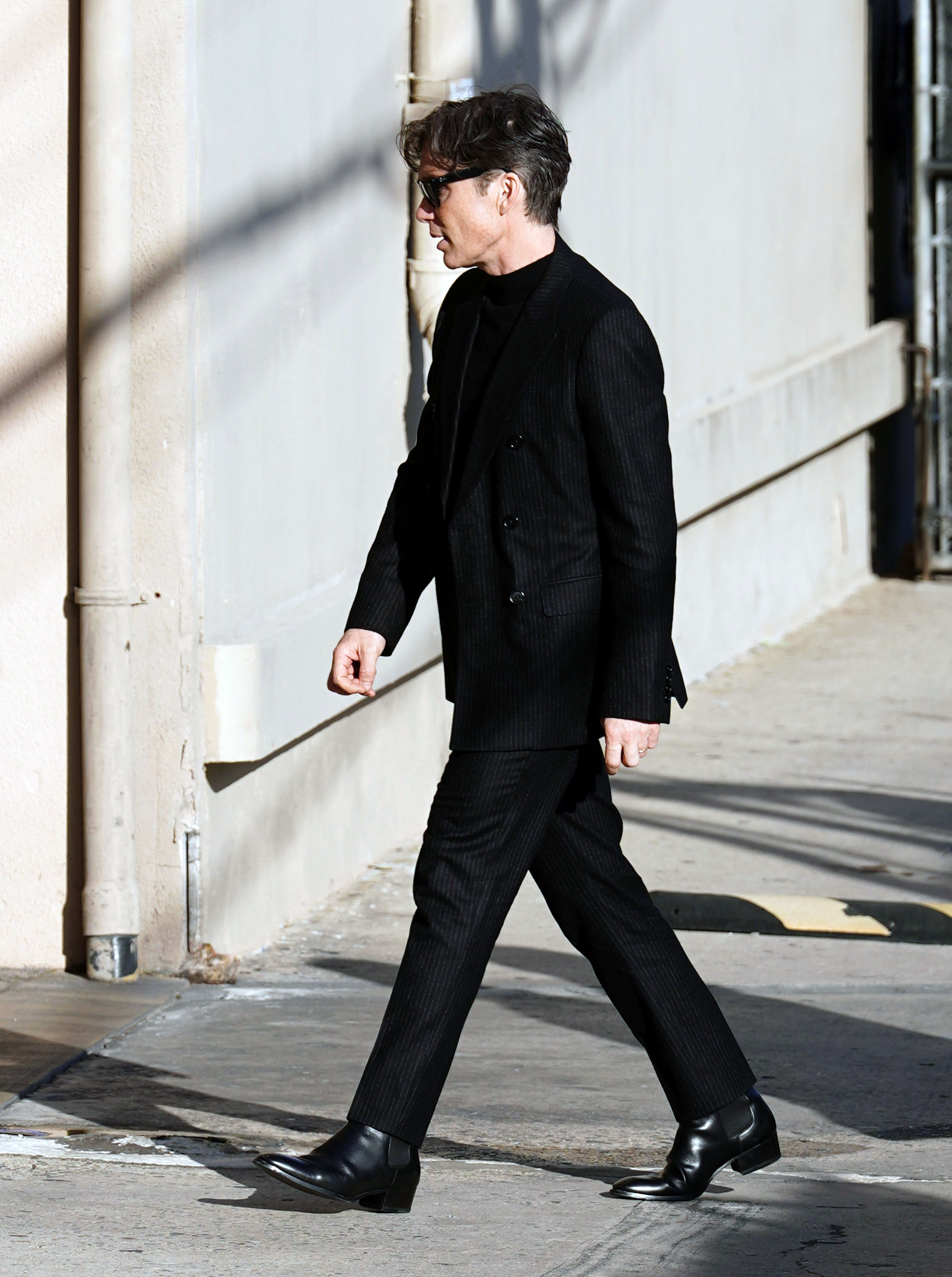 Cillian Murphy repéré à son arrivée au "Jimmy Kimmel Live !" à Los Angeles, Californie, le 22 février 2024 | Source : Getty Images