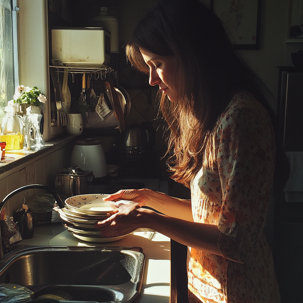 Une femme dans une cuisine | Source : Midjourney