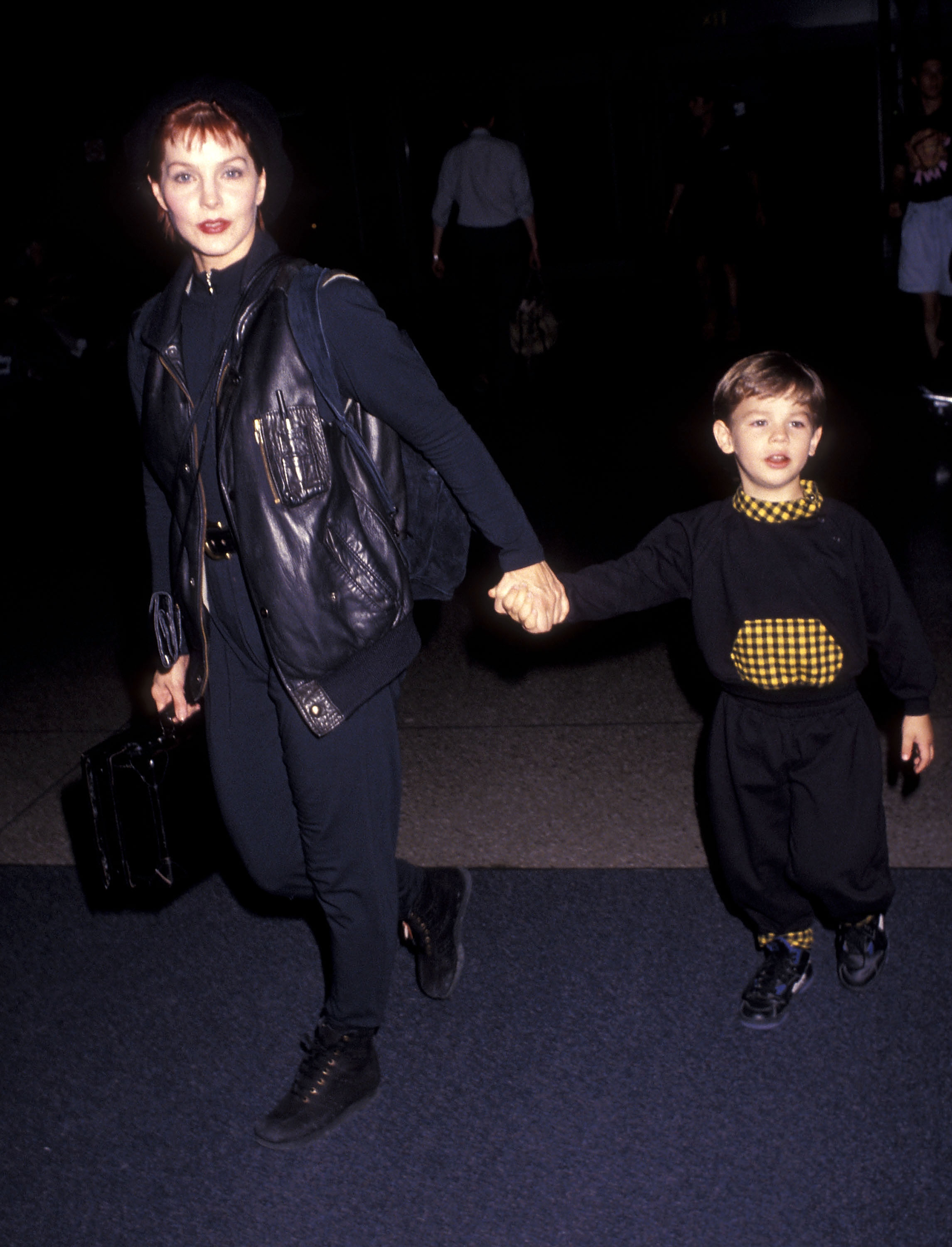 Priscilla Presley et Navarone Garibaldi, 1991 | Source : Getty Images