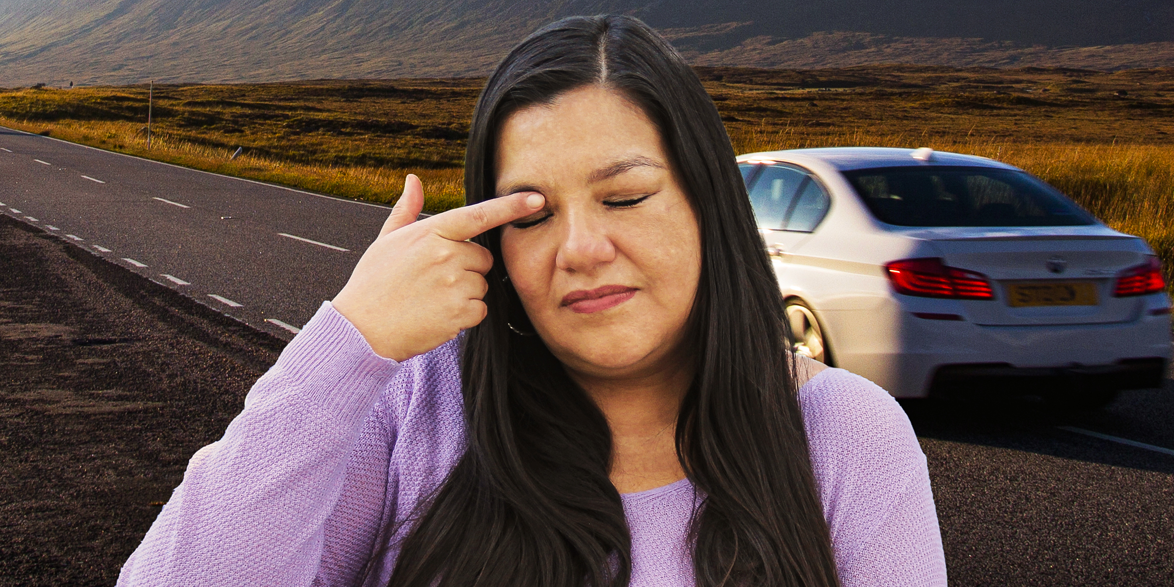 Une femme debout près de sa voiture | Source : Shutterstock