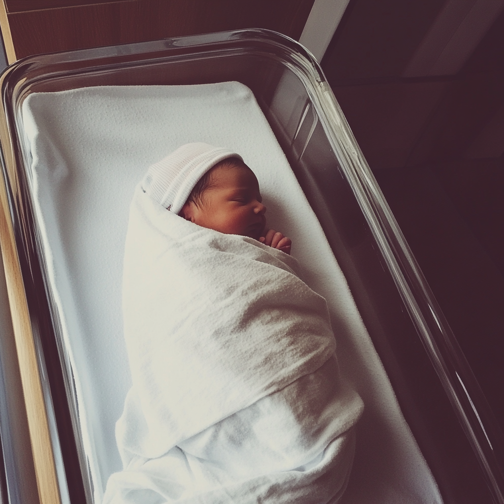 Un bébé dans une bassinette | Source : Midjourney