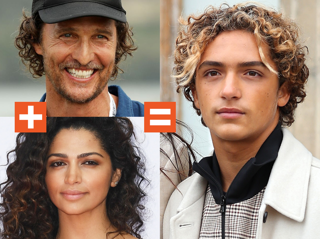 Un collage de Matthew McConaughey, Camila Alves et Levi McConaughey | Source : Getty Images