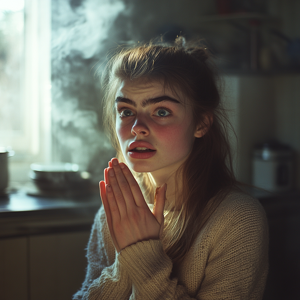 Une femme qui s'excuse | Source : Midjourney