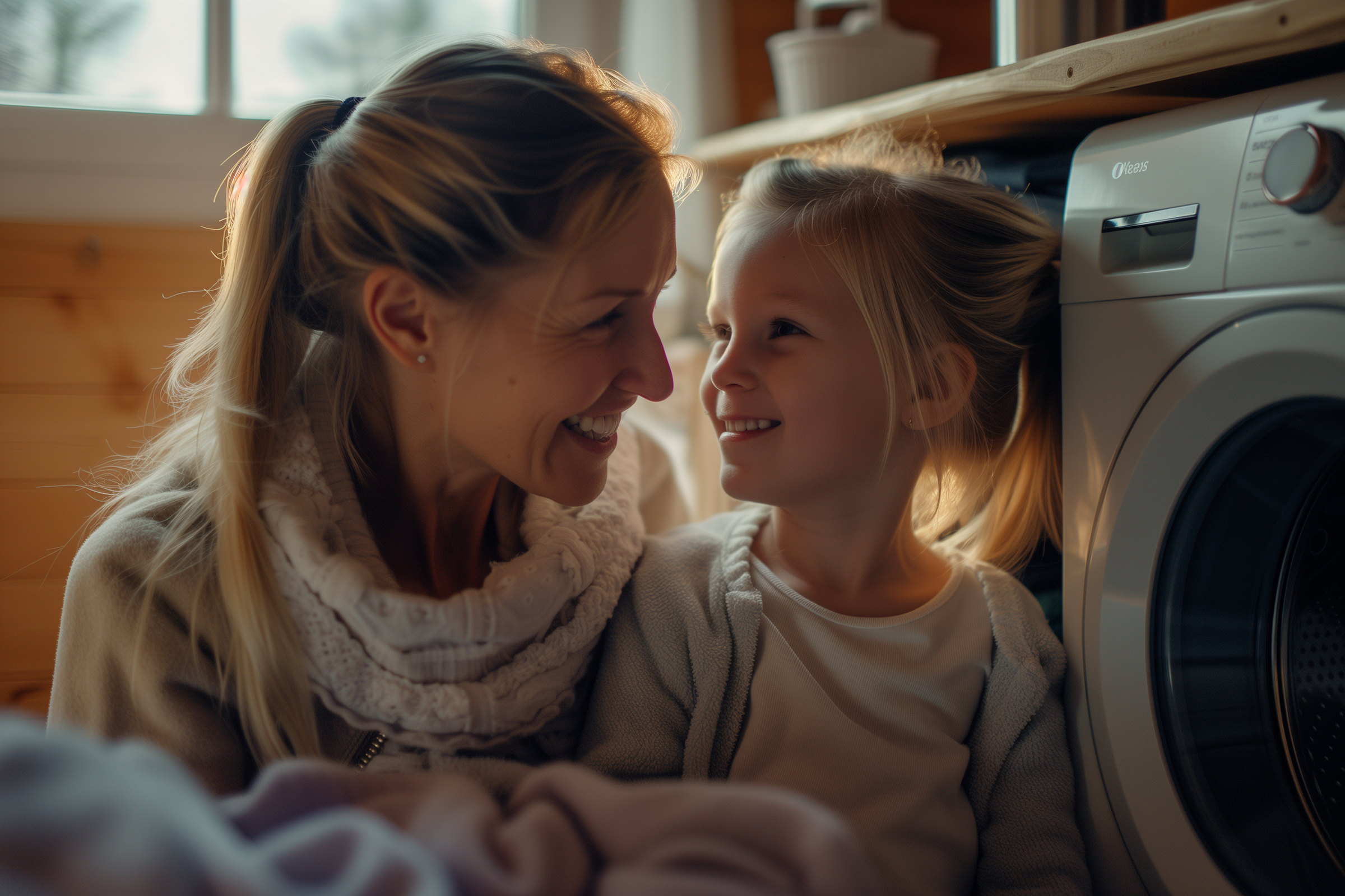 Un duo mère-fille souriant | Source : Midjourney