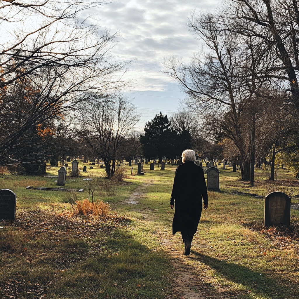 Une femme qui s'éloigne | Source : Midjourney