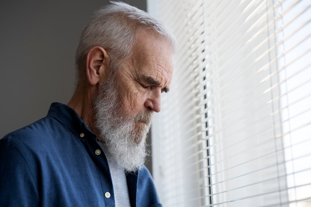 Un homme âgé triste | Source : Freepik