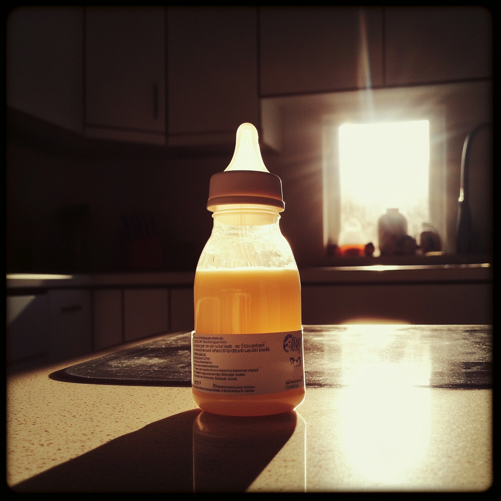 Le biberon de lait d'un bébé | Source : Midjourney
