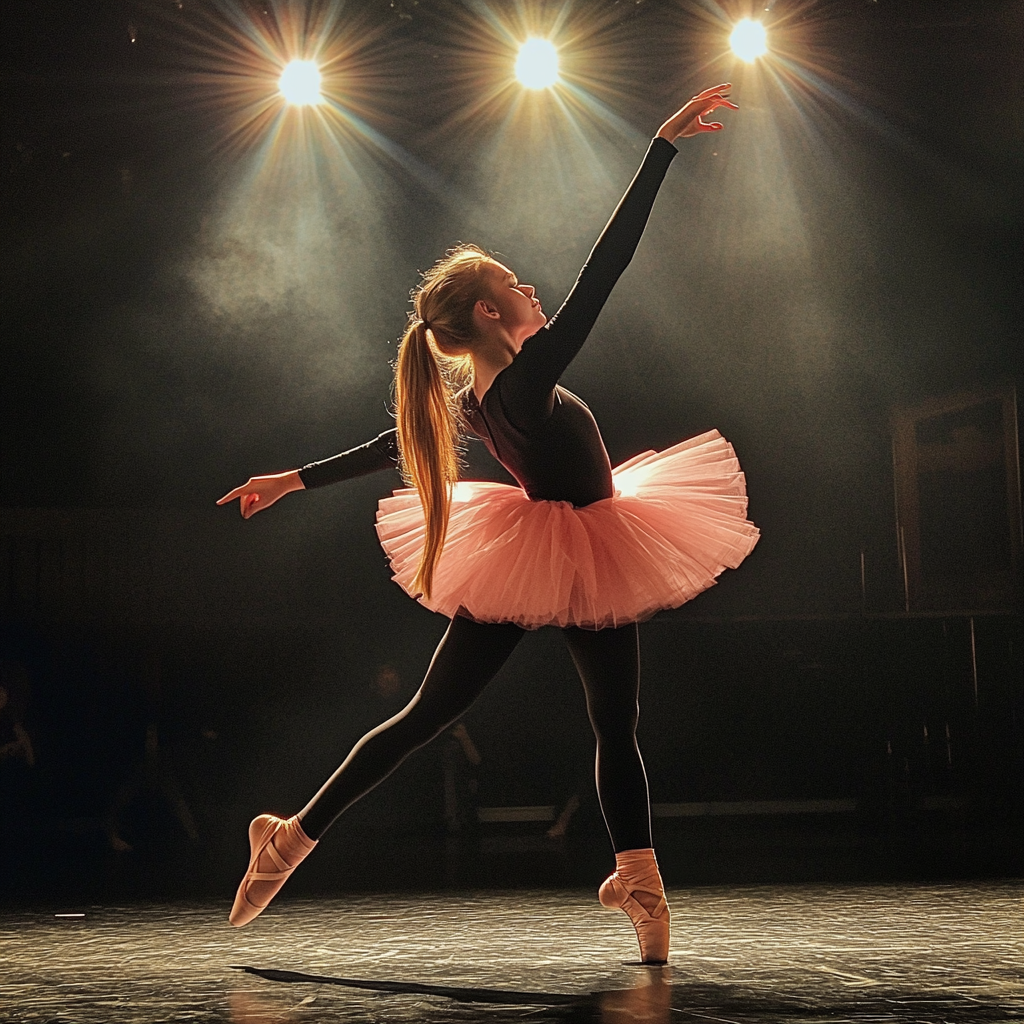 Une fille exécutant un numéro de ballet | Source : Midjourney