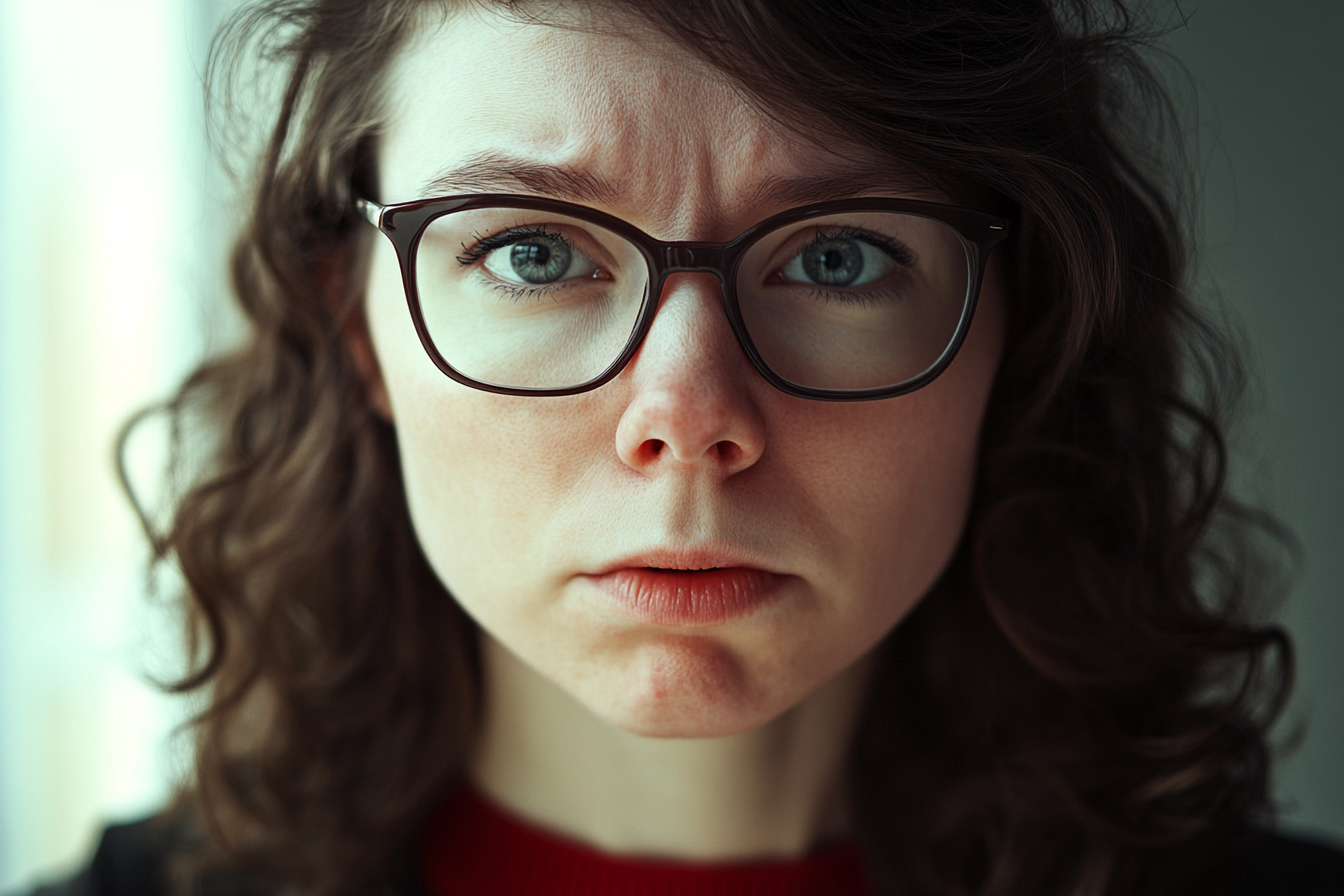 Une femme qui regarde droit devant elle | Source : Midjourney