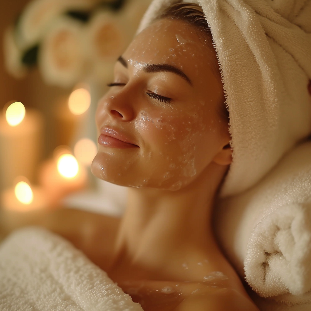 A woman in a spa | Source: Midjourney