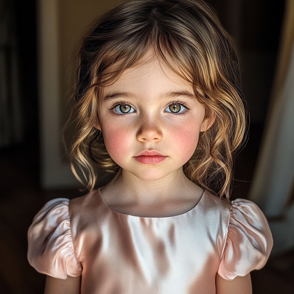 Une bouquetière portant une robe rose | Source : Midjourney