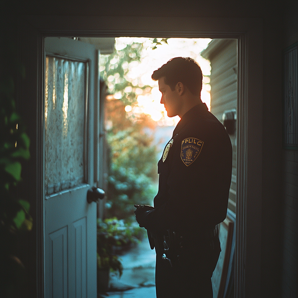 Un policier sincère | Source : Midjourney