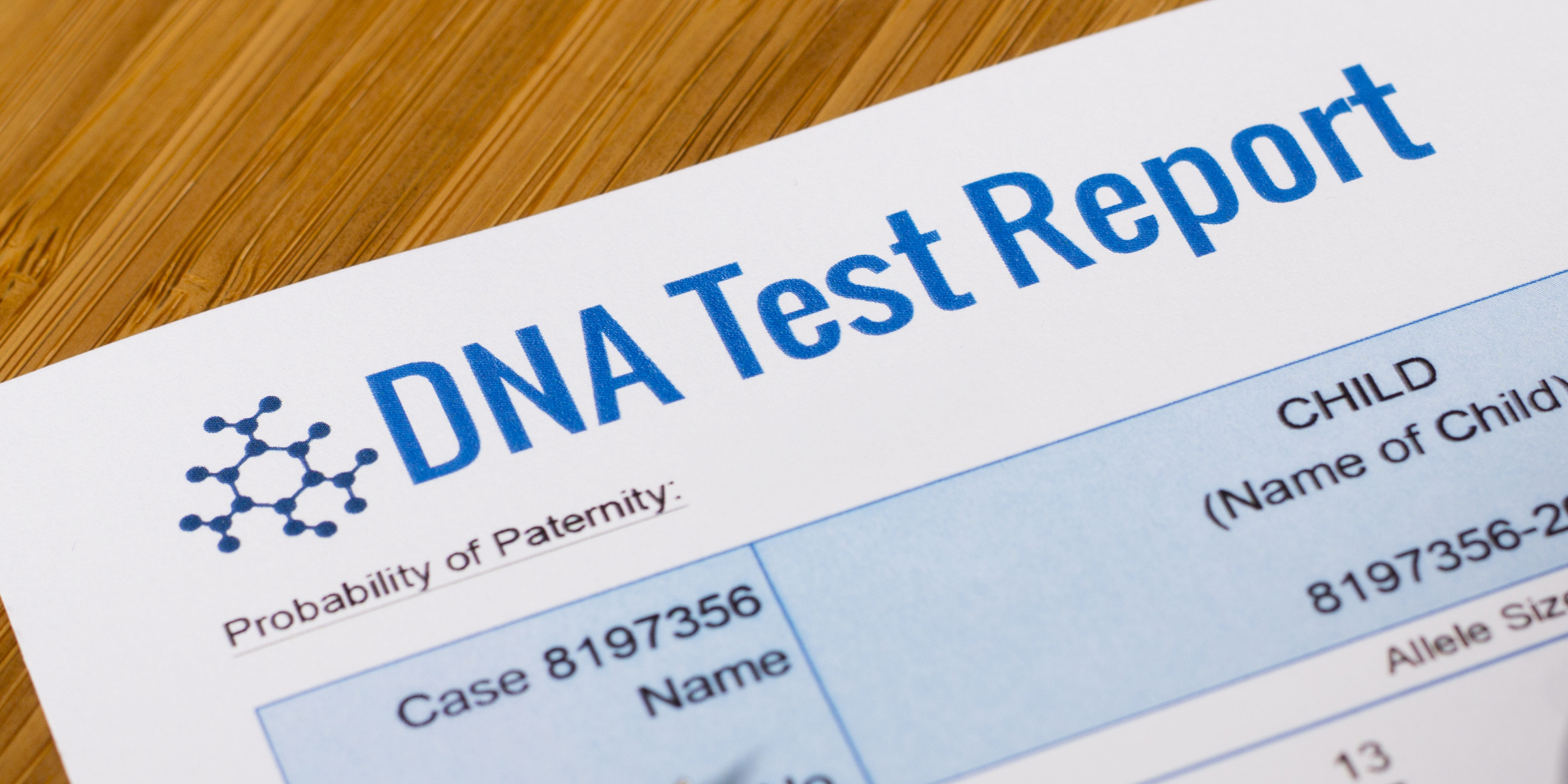 Un résultat de test ADN | Source : Shutterstock