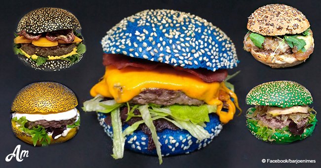 Un "pain bleu pour les peureux": un café français a créé le burger bleu le plus discuté