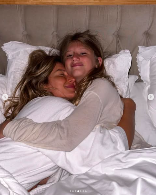 Gisele Bündchen partageant un moment de tendresse avec sa fille, Vivian Brady, posté le 5 décembre 2023. | Source : Instagram/gisele