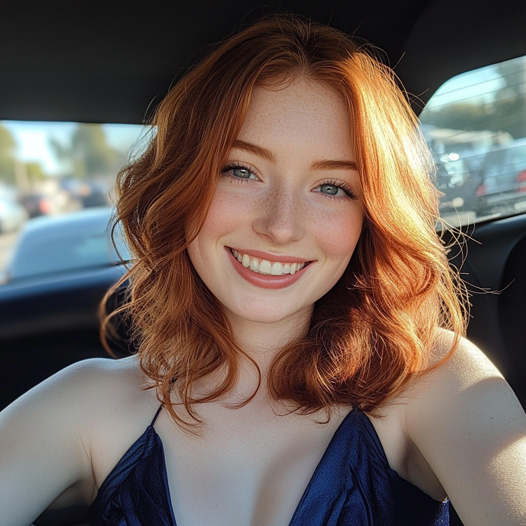 Une femme conduisant une voiture | Source : Midjourney