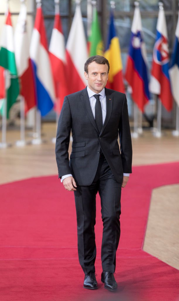 Emmanuel Macron arrive au siège du Conseil de l'UE, le 14 décembre 2017 à Bruxelles. | Photo : Getty Images