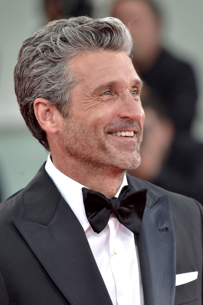 L'acteur américain Patrick Dempsey lors du 80e Festival international du film de Venise 2023. Tapis rouge Ferrari. Venise (Italie), 31 août 2023 I Source : Getty Images