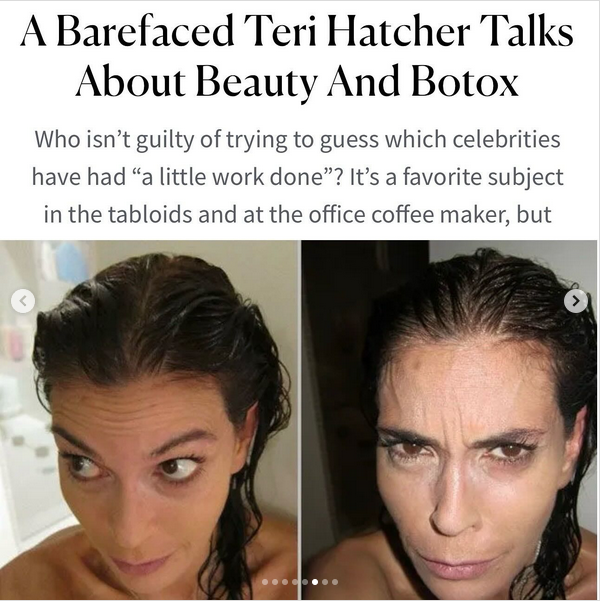 Photos de Teri Hatcher datant de 2010, extraites d'un post daté du 5 août 2025 | Source : Instagram/officialterihatcher