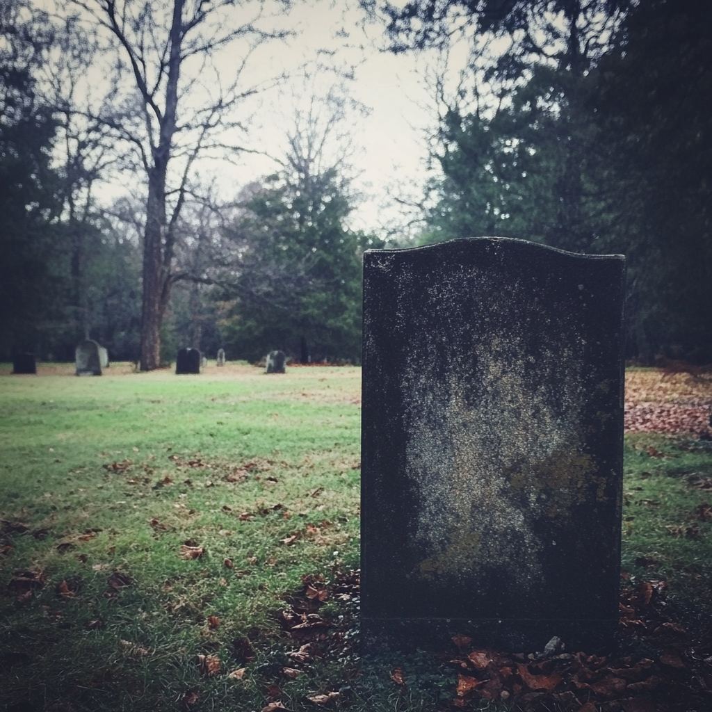 Une pierre tombale dans un cimetière | Source : Midjourney
