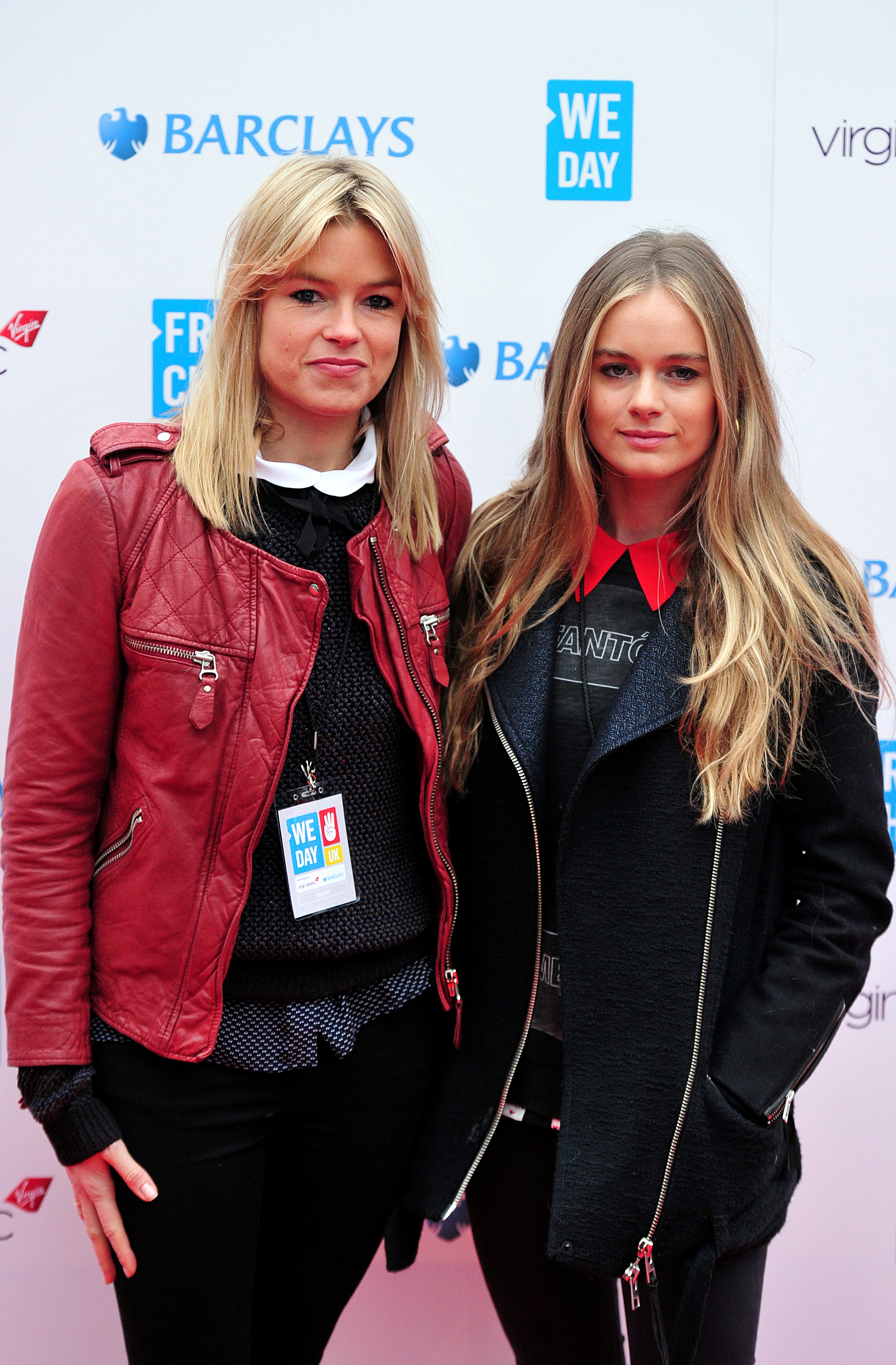 Isabella Calthorpe et Cressida Bonas arrivent pour l'événement WE Day le 7 mars 2014 à Londres. | Source : Getty Images