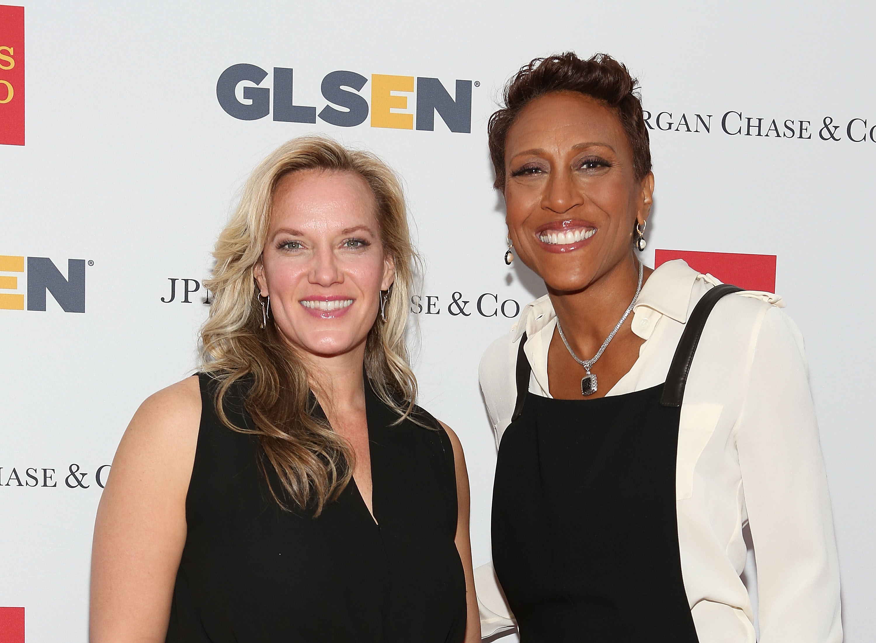 Amber Laign et Robin Roberts lors de la 11e édition des GLSEN Respect Awards à New York, 2014 | Source : Getty Images
