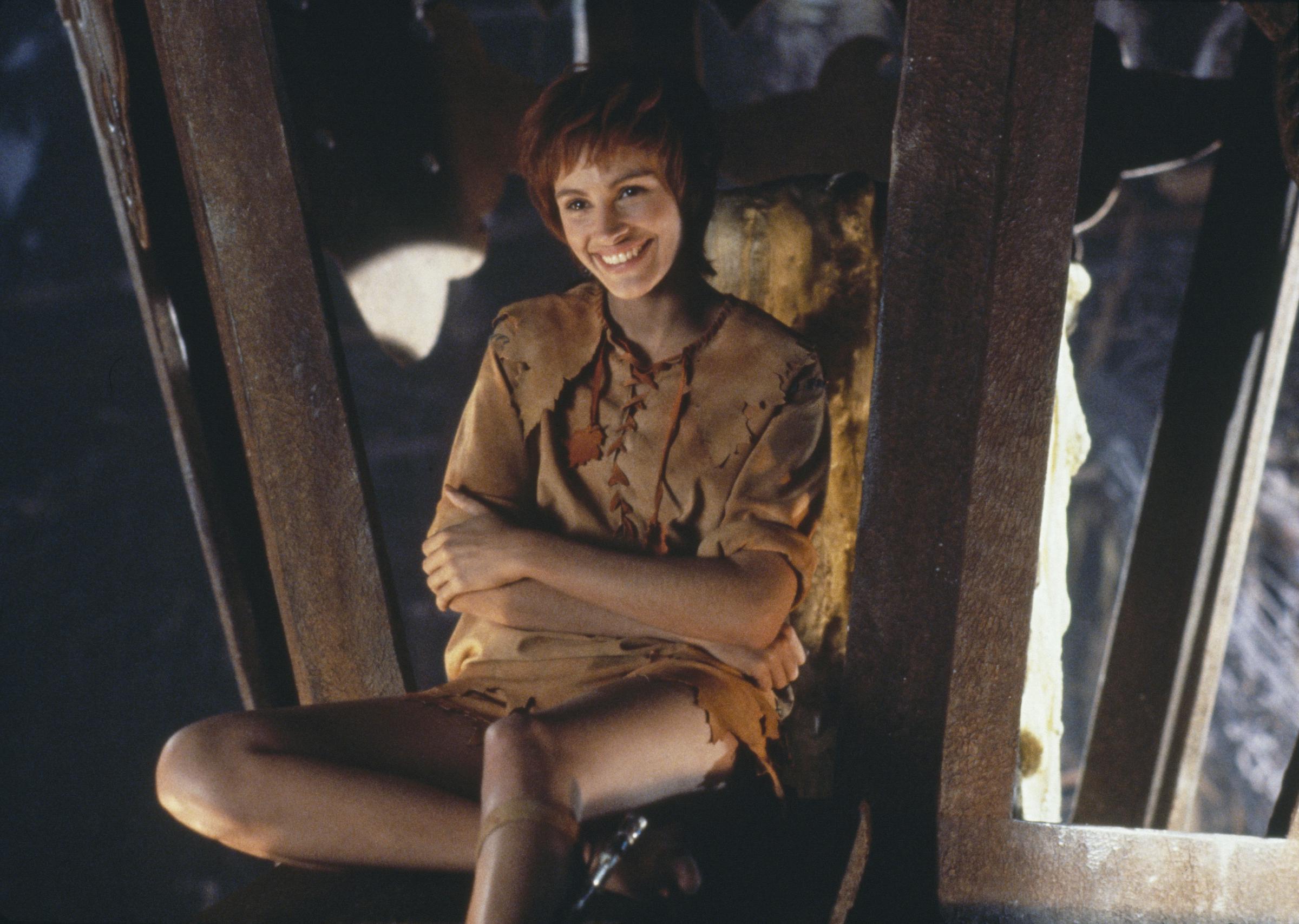 Julia Roberts sur le plateau du film "Hook" de Spielberg, à Los Angeles, le 1er janvier 1991 | Source : Getty Images